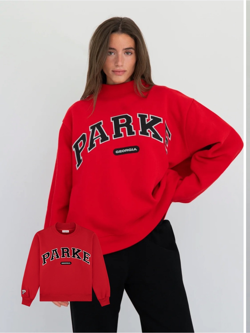 Parke x 47' Georgia Bulldogs fleece Mockneck collab size s/m NWT